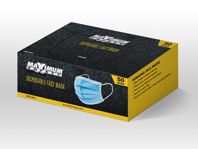 Maximum Safety Face Mask Packaging
